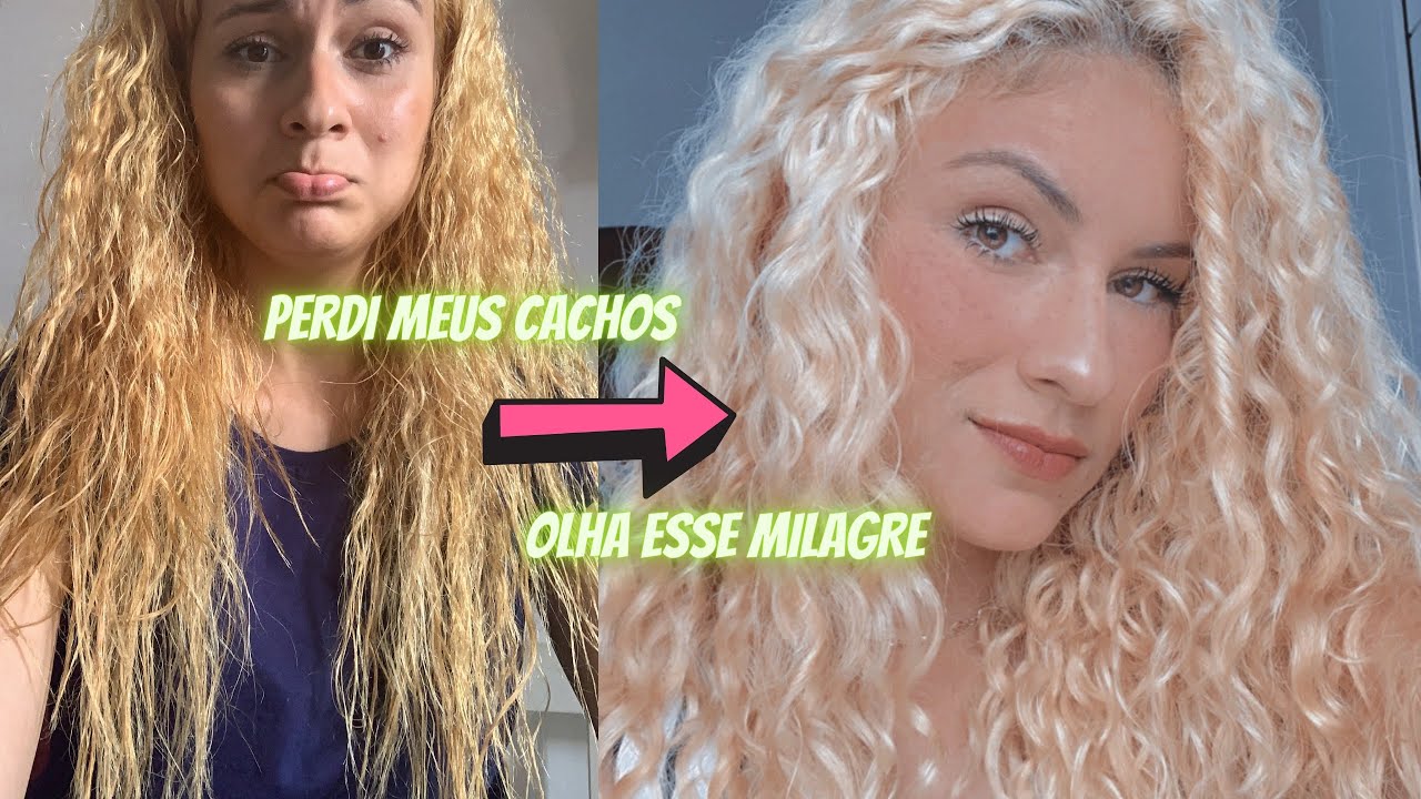 COMO RECUPEREI MEUS CACHOS APÓS A DESCOLORAÇÃO GLOBAL! (Cachos Recuperados) ❤️