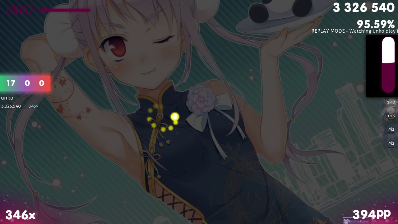 unko | Memme - Chinese Restaurant [Hyper] 1st +HDDTHR Pass 95.3% {417pp 1xSB} - osu!