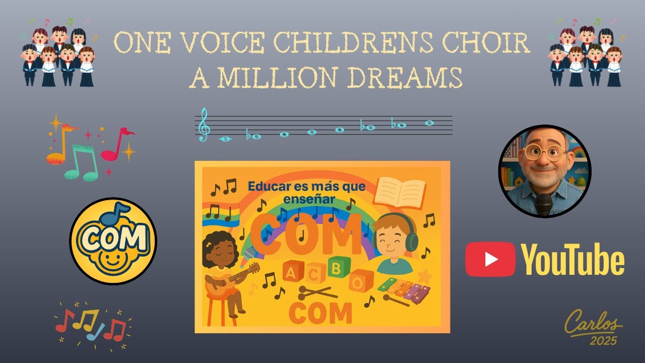 KARAOKE 🎙️🎤🎼🎵 One Voice Childrens Choir, A million dreams