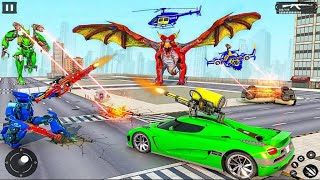 Car Robot Flying Drone Dragon Transform Game 2021 #2 - Android Gameplay screenshot 2