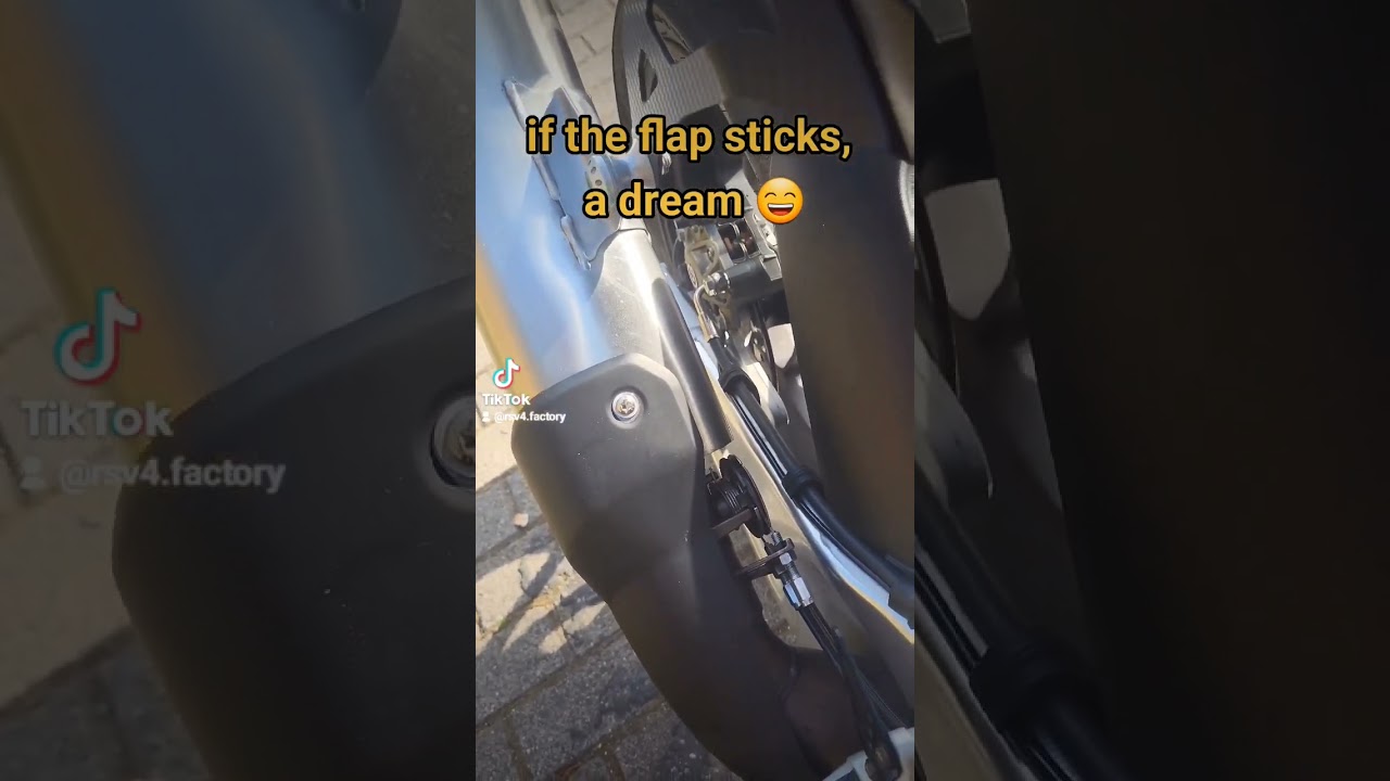 aprilia rsv4 e5 exhaust flap sticks