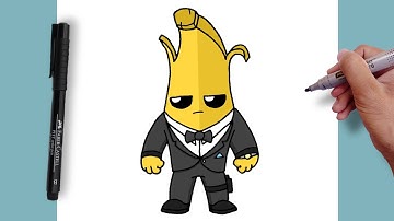 How to Draw Agent Peely Easy Step-by-step | Fortnite