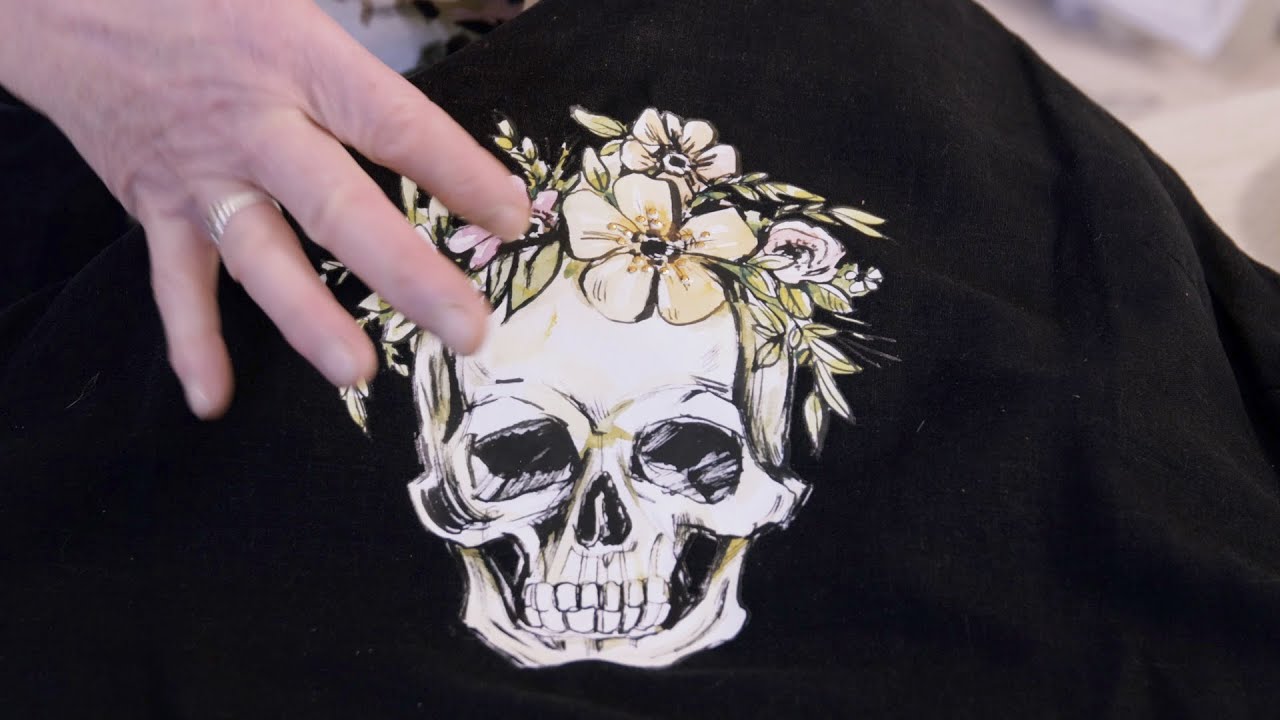 How to bejewel an Iron-on Transfer Image on a Garment