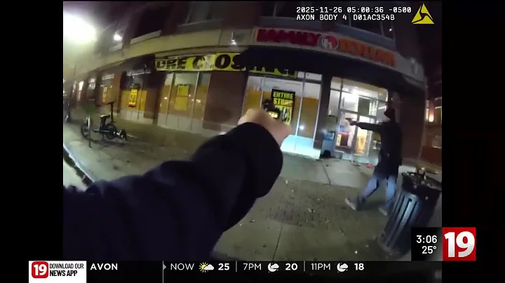 BODYCAM: Cleveland police officer shoots at suspect armed with pickaxe in Ohio City