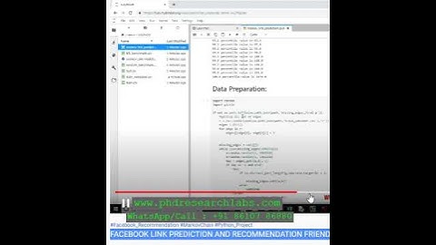 FACEBOOK LINK PREDICTION AND RECOMMENDATION FRIEND USING MARKOV PYTHON PROJECT