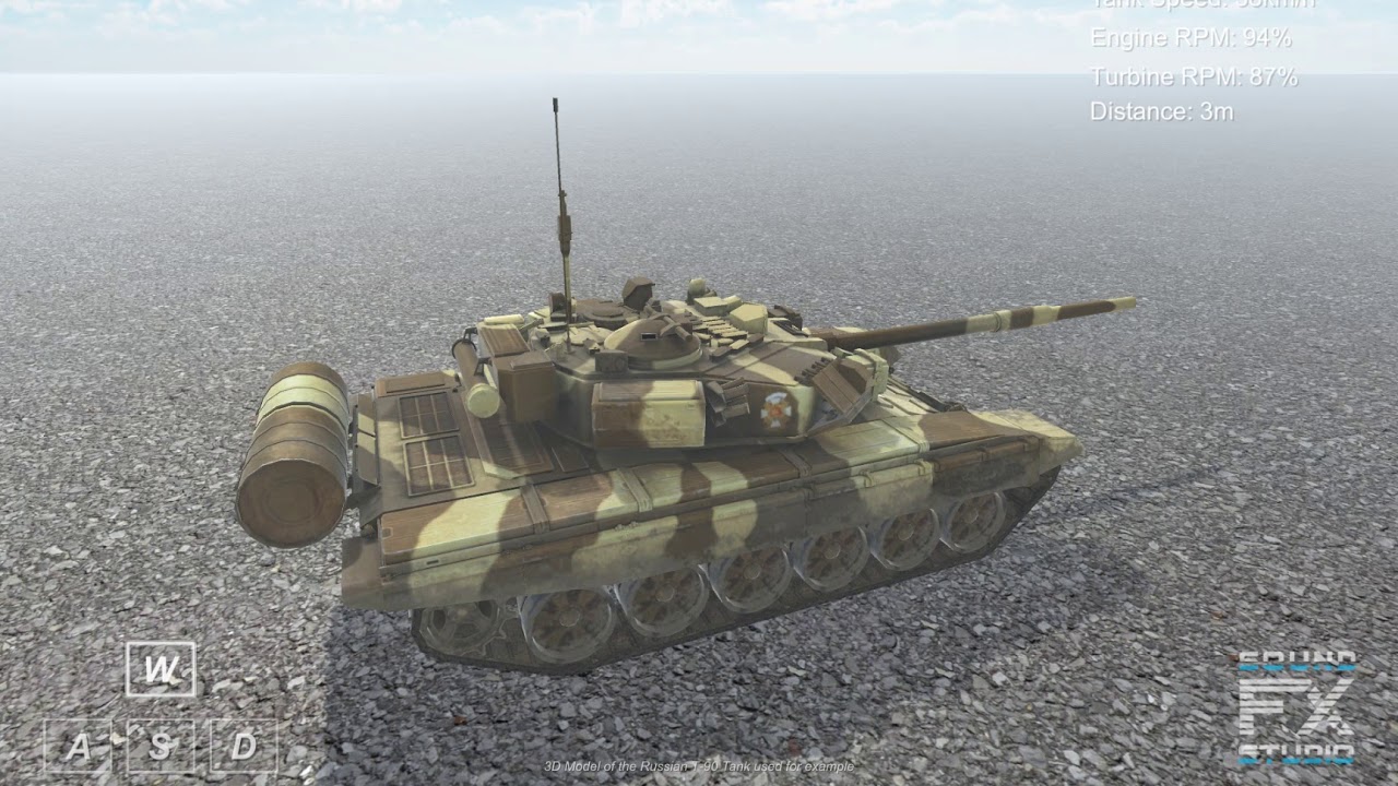 M1 Abrams Tank SFX Library - YouTube