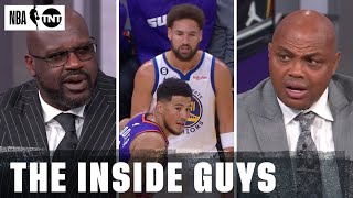 Inside Crew React To Klay Thompson-Devin Booker Exchange in Chippy Warriors-Suns Game | NBA on TNT