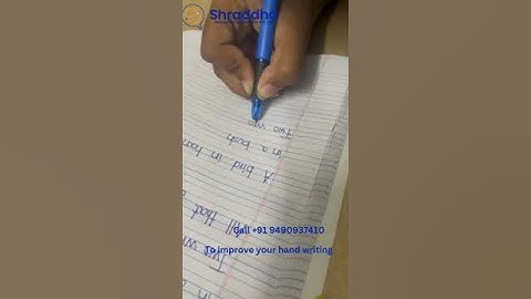 Improve English Handwriting | Shraddha Handwriting Classes | Neat & Speedy Writing Practice