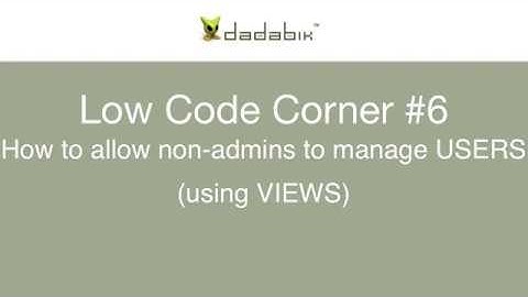 How to allow non-admins to manage users (Low Code Corner #6)