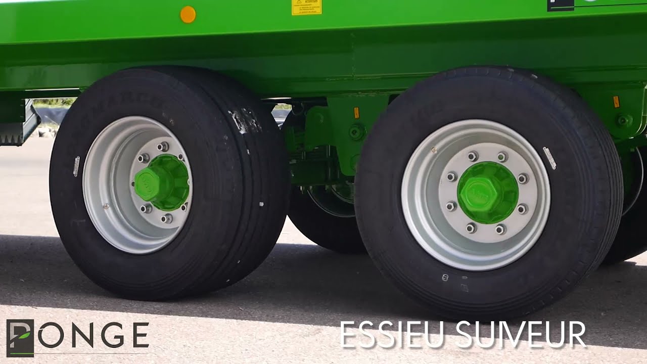 Ponge : essieu suiveur sur plateau