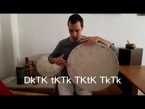 Wahda Rhythm on Frame Drum with Ghost Notes