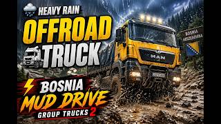 4K Heavy Rain Realistic Ultra Graphic | Euro Truck Simulator 2 1.55 Mod By Snowymoon Gameplay