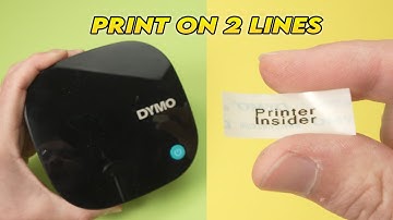 How to Print on 2 Lines With DYMO LetraTag 200B Label Maker
