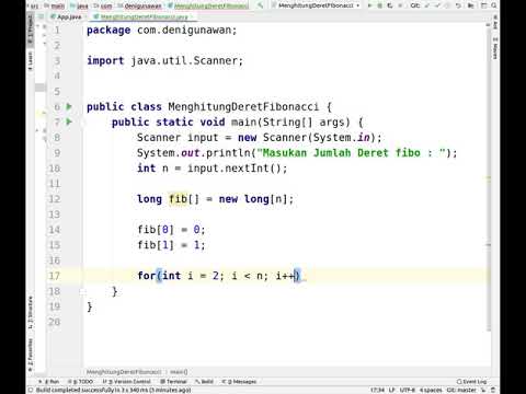 Program Java - Menghitung Deret Fibonacci