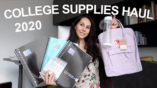 COLLEGE SCHOOLSUPPLIES HAUL 2020