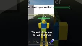 The end of area 51 storming. #roblox  #Area51