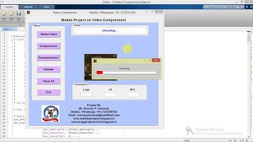 Matlab Code for Video Compression