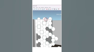 SketchUp tutorial ✨ modeling a modern honeycomb partition in SketchUp 🍯✨Perfect blend of design