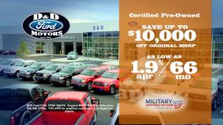 Certified Pre-Owned Ford at D & D Motors!