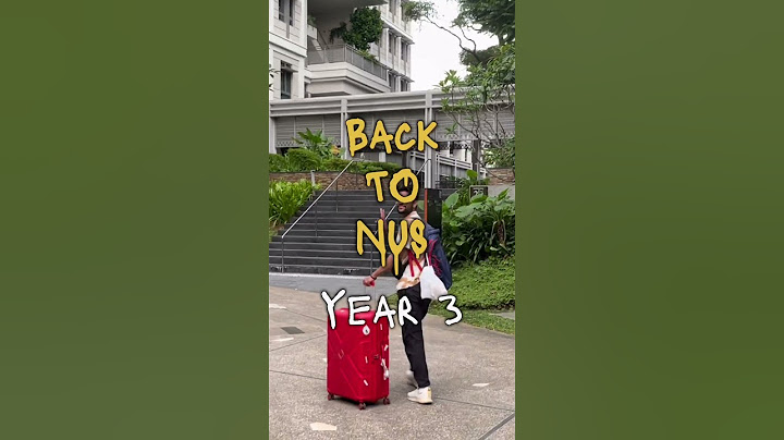 [#NUS] Back to NUS Singapore
