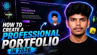 How to create a professional Portfolio in 2026Full stack developers | REACTJs | Tailwind | Render