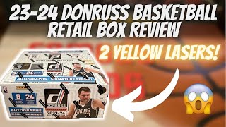 🚨MY GREATEST RETAIL BOX OPENING EVER! 23-24 DONRUSS 🏀 RETAIL BOX REVIEW! 2 YELLOW LASERS! 😱 🔥