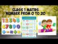 CLASS-1 | Numbers from 01 to 20 | MATHS