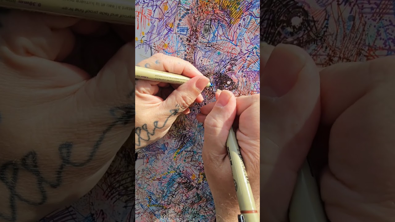 Finding The Light detailed artwork in process. Public art Washington Square Park NYC 