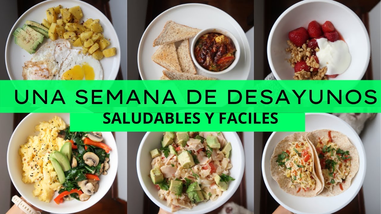 UNA SEMANA DE DESAYUNOS SALUDABLES Y FACILES | Michela Perleche