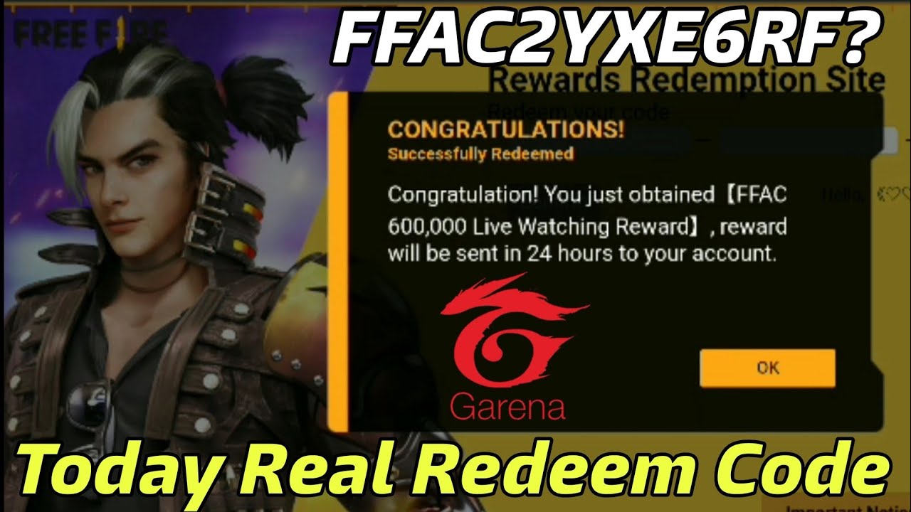 Free Fire Redeem Code Today | How To Use Redeem Code In Free Fire ...