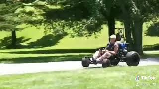 Dummey on go cart