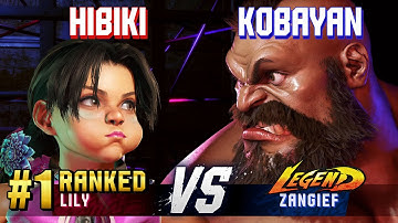 SF6 ▰ HIBIKI (#1 Ranked Lily) vs KOBAYAN (Zangief) ▰ High Level Gameplay