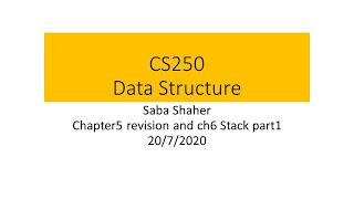 CS250 REV ArrayStack part1 Saba