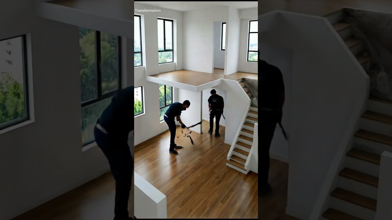 From rubble to luxury loft in minutes 🔥 