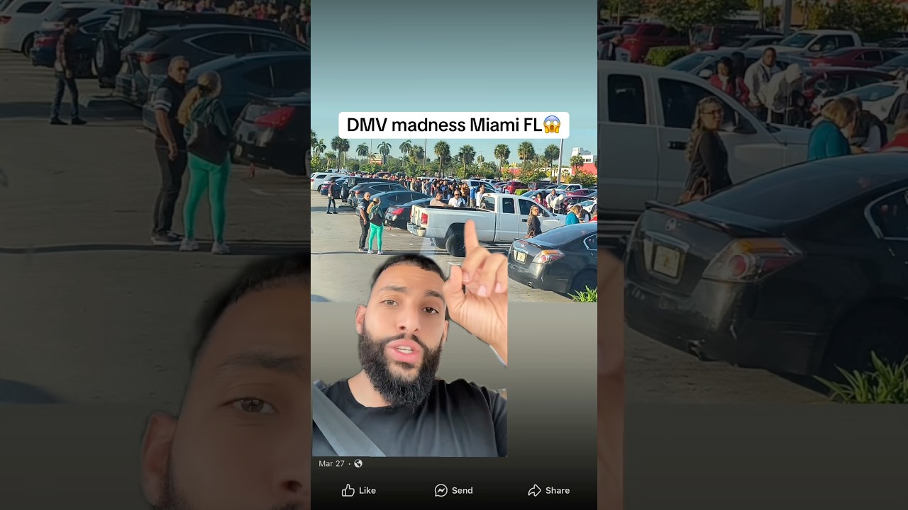 DMV lines in Miami are crazy! 