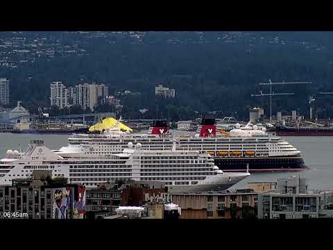 Disney Magic vs Silver Moon — Double Cruise Ships in Vancouver