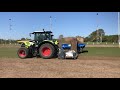 Koroing  a rugby pitch with our koro fitted with terraplane rotor