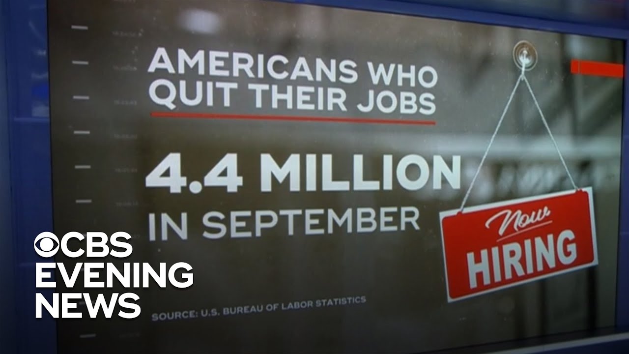 Record number of workers quit their jobs in September - YouTube