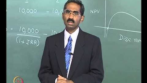 Mod-04 Lec-12 Analysis of Project Viability Capital Budgeting Guidelines-II