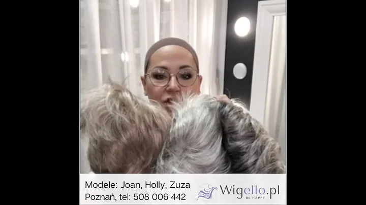 Peruka siwa, krtkie modne peruki, modele: Joan,  H...