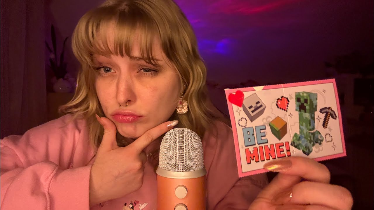 ASMR Valentine’s Day Triggers! Card Tapping, Rambling, and More 🎀✨🌸💗