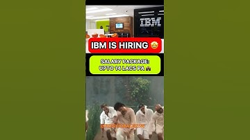 IBM HIRING 🚀🔥🤯 #shortsfeed #shorts #shortsviral #job