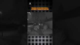 Doorbell Camera captures Triangular UFO in England! #shorts #starxtreme  #alien #uap
