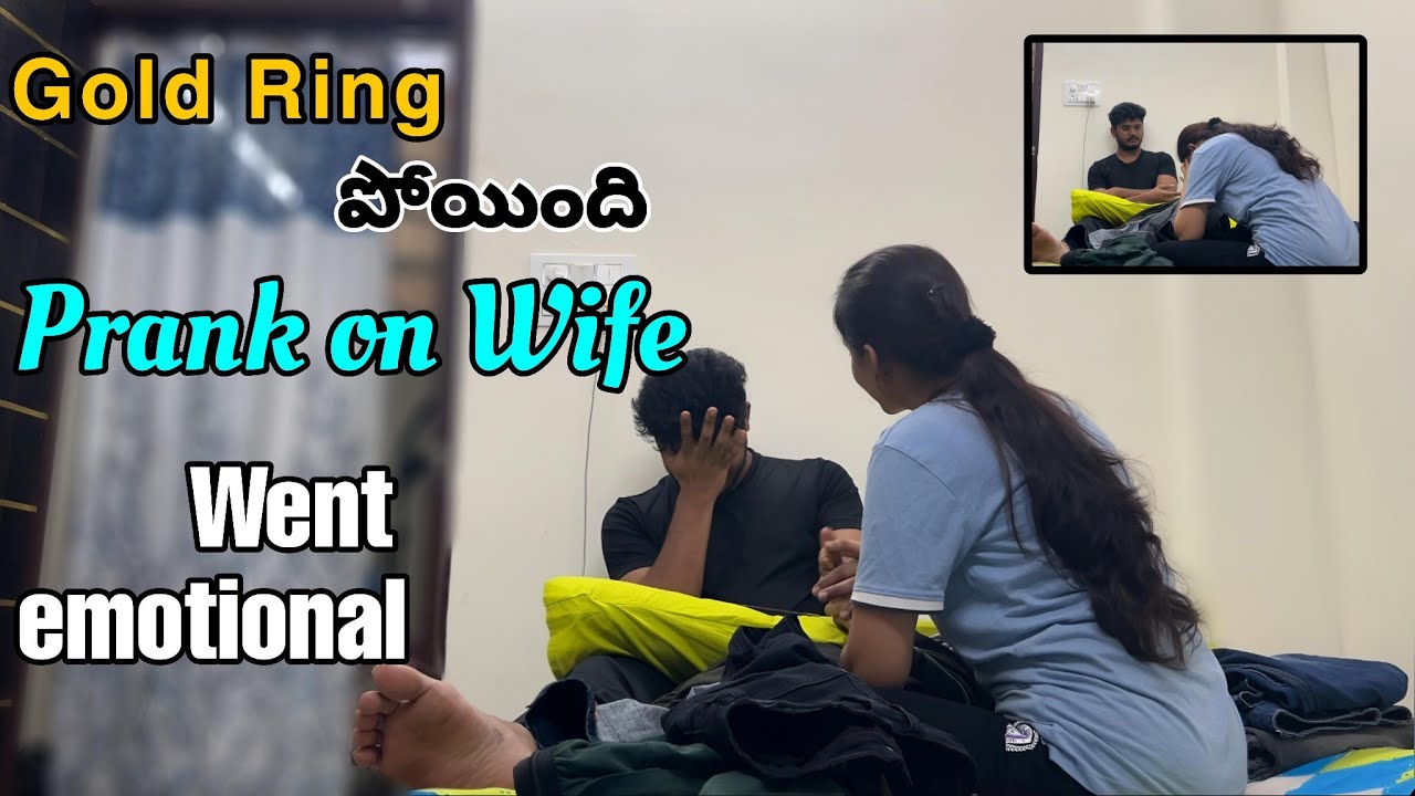 Gold Ring  పోయింది Prank On wife Went emotional  | #sumadinesh #telugupranks