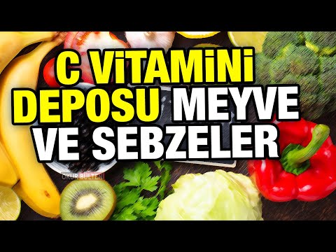 Yüksek miktarda C vitamini içeren meyve ve sebzeler