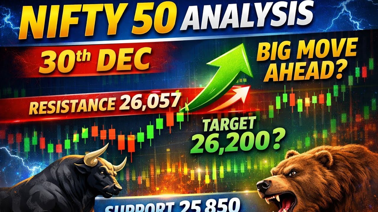 Nifty 50 Analysis | 30 Dec 2025: Flat Close at 25,938.85 (-0.01%) |