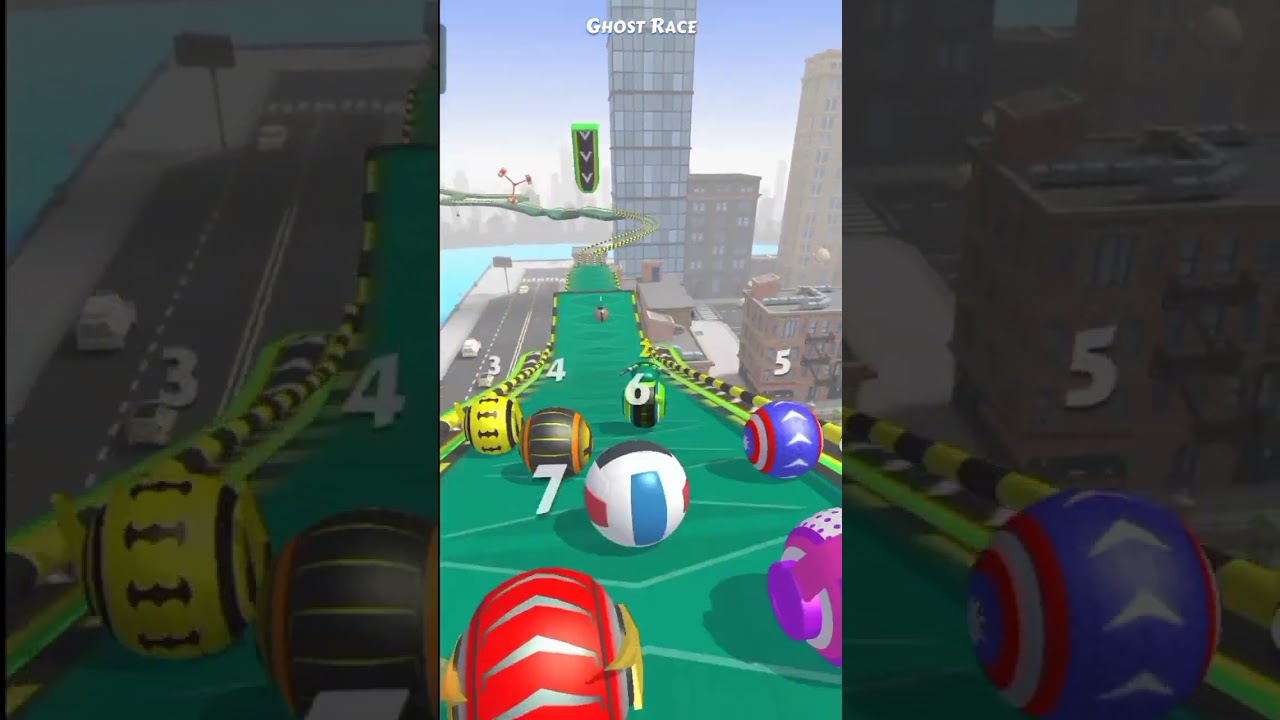 Action ball ghost 🎃 race 🚗 