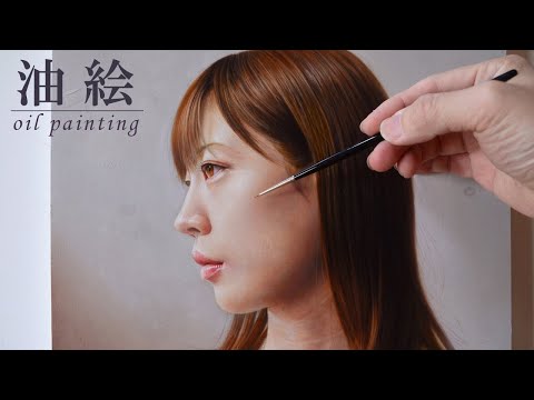 油絵】人物画メイキング「写実的な描き込み」/oil painting portrait