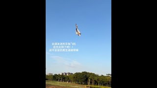 Wow! Remote-controlled airplane my girlfriend bought is cool! #Try Something New #Toy Plane
