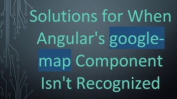 Solutions for When Angular
